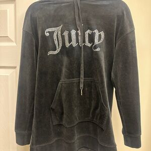 Juicy Couture Black Pullover with Rhinestone Detail